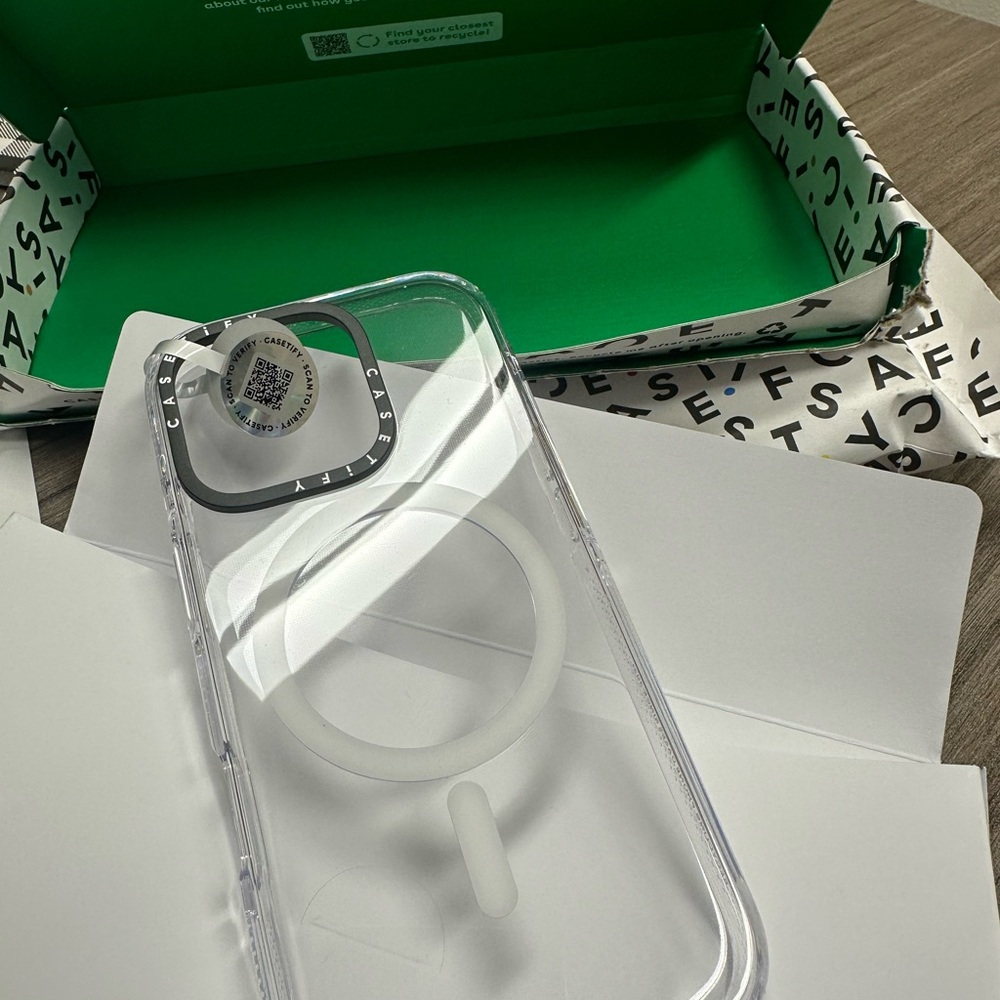 Casetify Black and Clear Phone Case